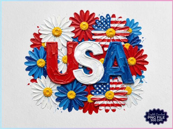 Download Hand Painted USA Floral PNG - Png Collection