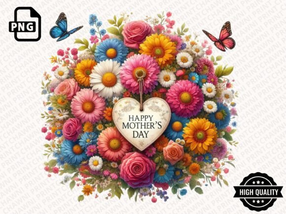 Download Mother's Day Floral Clipart PNG - Png Collection