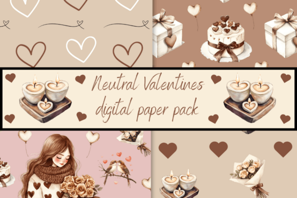 Download Neutral Digital Paper Patterns - Digital paper Collection