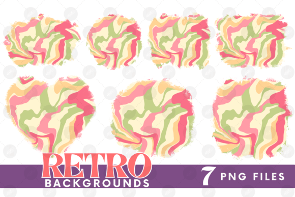 Download Retro Background Bundle Png Fluid Paper - Png Collection