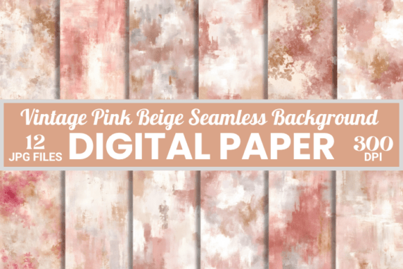 Download Vintage Pink Beige Texture Digital Paper - Digital paper Collection