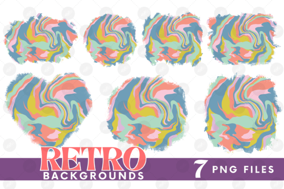 Download Retro Background Bundle Png Fluid Paper - Png Collection