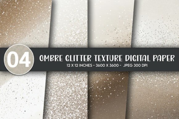 Download Ombre Glitter Texture Digital Paper - Digital paper Collection