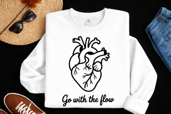 Download Go with the Flow Heart PNG Anatomy Heart - Png Collection