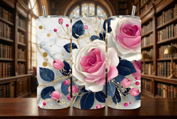 Download Pink Rose and Navy Blue Marble - Navy Collection