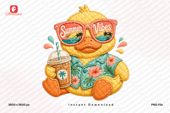 Download Tropical Sunglasses Summer Vibe Duck PNG - Png Collection