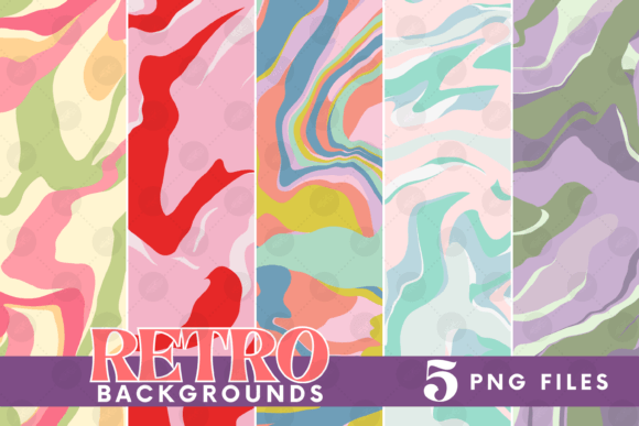 Download Retro Background Bundle Png Fluid Paper - Png Collection