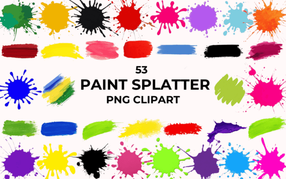 Download 53 Paint Splatter Premium PNG Clipart - Png Collection