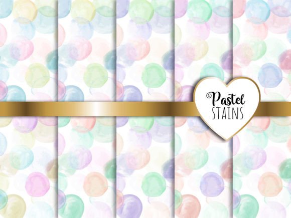 Download Pastel Watercolor Stains Digital Papers - Digital paper Collection