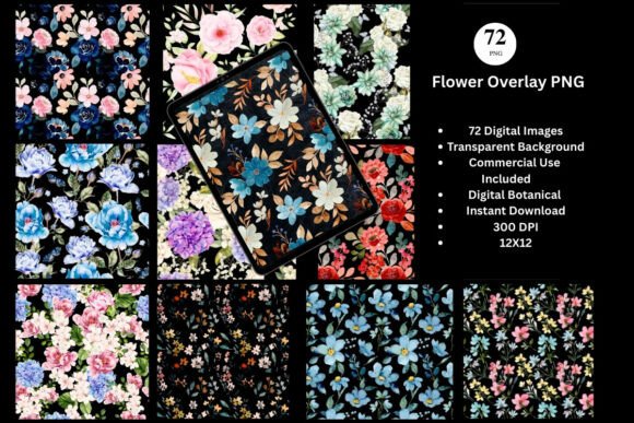 Download Flower Overlay Watercolor Wildflower PNG - Png Collection