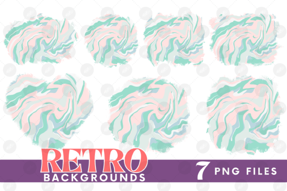 Download Retro Background Bundle Png Fluid Paper - Png Collection
