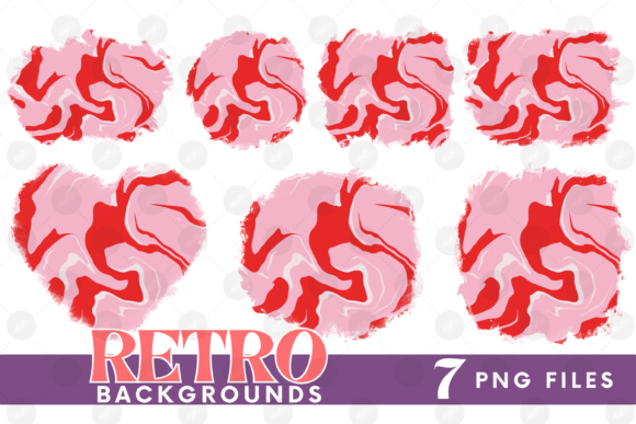 Download Retro Background Png Fluid Marble Paper - Png Collection